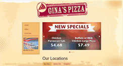 Desktop Screenshot of ginaspizza.net